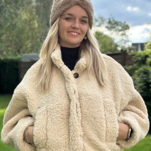 Chewy bomber jas beige